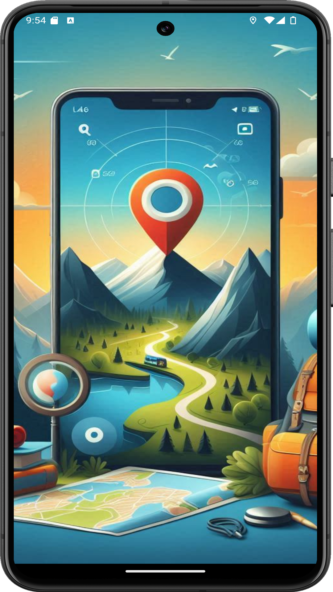 Map Tracker Walking Activity App